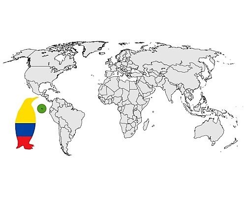 EPS 해외이미지 실루엣 백그라운드 지도 일러스트 빨간색 초록색 파란색 세계 노란색 검은색 미국 흰색 심볼 사인 대륙 펭귄 에콰도르 갈라파고스 남쪽 고립 분배 해외202004 해외일러스트 컬러 북아메리카 조류 촬영기법 남아메리카 방향 파일형식 벡터 이미지허브