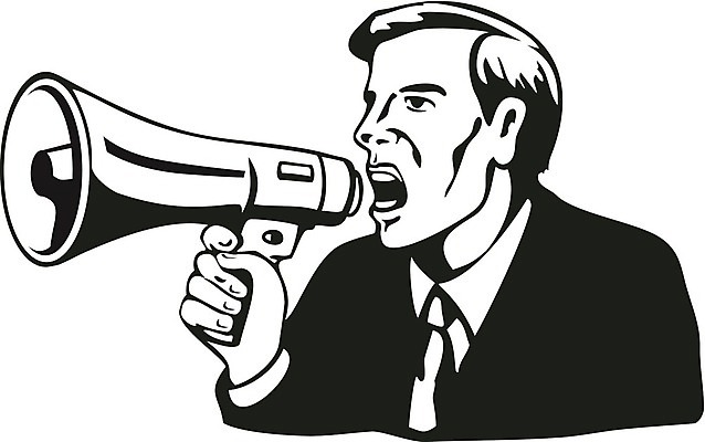 EPS 해외이미지 남자 일러스트 대화 그래픽 확성기 외침 복고 해외202004 해외일러스트 말하기 사람 소리 파일형식 벡터 이미지허브