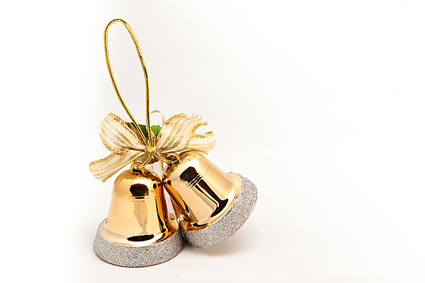 포토 JPG 해외이미지 크리스마스 휴가 사람없음 종 황금 흰배경 고립 해외202004 해외포토 기념일 백그라운드 흰색 파일형식 이미지허브