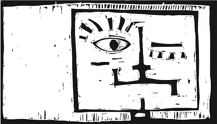 EPS 해외이미지 행복 일러스트 미소 머리 극장 로봇 목판화 우울증 해외202004 해외일러스트 감정 표정 신체부위 질병 파일형식 벡터 이미지허브