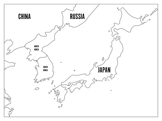 EPS 해외이미지 디자인 아시아 바다 섬 여행 지도 일러스트 한국 라벨 디지털 일본 검은색 중국 흰색 이름 도쿄 땅 홋카이도 대륙 전쟁 러시아 윤곽 지역 북쪽 동쪽 남쪽 위기 지도책 지리 타격 해외202004 해외일러스트 유럽 나라 컬러 모션 프레임 책 방향 파일형식 벡터 이미지허브