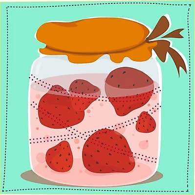 EPS 해외이미지 식기 접시 열매 리본 음식 과일 일러스트 유리 딸기 식사 기구 항아리 먹기 마멀레이드 해외202004 해외일러스트 식물 모션 재질 도자기 잼 파일형식 벡터 소스 양념 이미지허브
