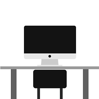 EPS 해외이미지 디자인 일러스트 탁자 그래픽 컴퓨터 모니터 장비 공구 업무 플랫 역 책상 오브젝트 심플 스타일 미니멀리스트 해외202004 해외일러스트 가구 교통시설 전자제품 도구 작업 파일형식 벡터 이미지허브