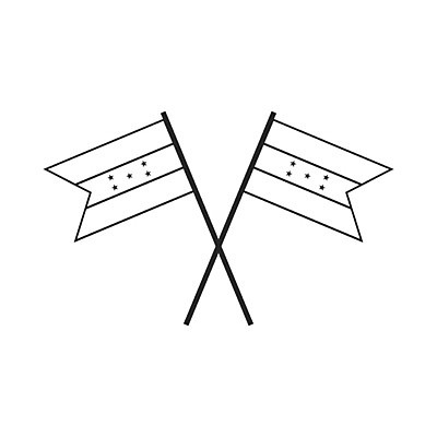EPS 해외이미지 전통 디자인 문화 물결 선 캠페인 여행 컨셉 일러스트 휴가 미술 경사 이벤트 그래픽 장식 검은색 축제 자유 흰색 축하 깃발 막대기 플랫 만화 선거 심볼 사인 윤곽 깃대 봉 애국심 대각선 교차 고립 독립 엘리먼트 온두라스 전국 해외202004 해외일러스트 컬러 문화예술 중앙아메리카 민주주의 파일형식 벡터 이미지허브