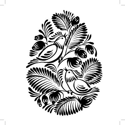 EPS 해외이미지 디자인 꽃 백그라운드 잎 일러스트 조류 부활절 미술 사람없음 검은색 부활절계란 해외202004 해외일러스트 식물 동물 기념일 컬러 문화예술 계란 파일형식 벡터 이미지허브