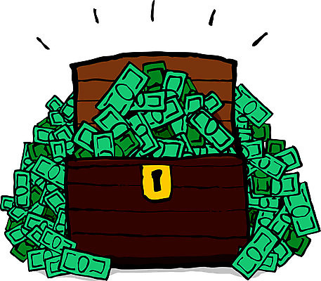 EPS 해외이미지 지폐 돈 일러스트 성공 달러 오픈 재산 만화 보물 계산서 해외202004 해외일러스트 컨셉 금융 파일형식 벡터 이미지허브