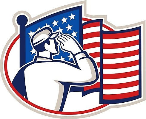 EPS 해외이미지 남자 일러스트 그래픽 군인 깃발 성조기 복고 군용 육군 경례 병정 보병 해외202004 해외일러스트 직업 군대 사람 인사 국기 국군 파일형식 벡터 이미지허브