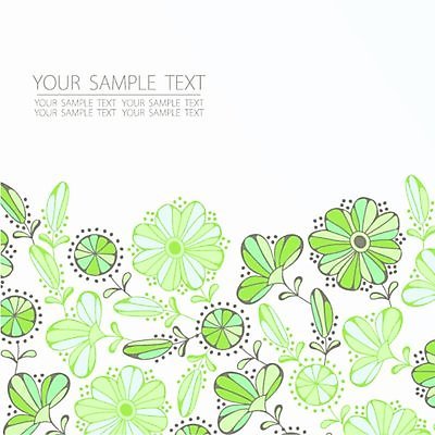 EPS 해외이미지 꽃 선 백그라운드 꽃무늬 일러스트 텍스트 프레임 사람없음 엘리먼트 해외202004 해외일러스트 식물 무늬 파일형식 벡터 이미지허브