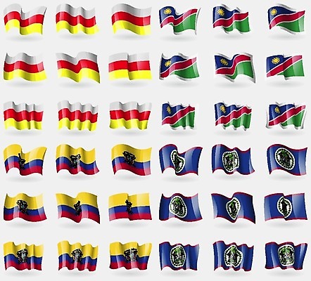 EPS 해외이미지 디자인 문화 상징 일러스트 세계 직물 심볼 벨리즈 지역 에콰도르 나미비아 전국 강조 해외202004 해외일러스트 남아메리카 중앙아메리카 남아프리카 파일형식 벡터 이미지허브