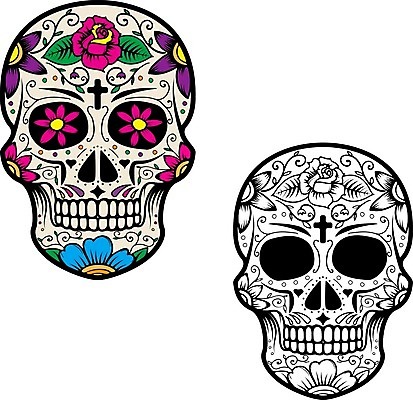 EPS 해외이미지 전통 디자인 꽃 문화 백그라운드 꽃무늬 패턴 일러스트 휴가 멕시코 골격 사탕 미술 장식 컬러풀 노란색 축제 어둠 할로윈 소용돌이 축하 죽음 무서움 설탕 문신 심볼 사인 고딕 고립 해골모형 호러 해외202004 해외일러스트 식물 감정 컬러 컨셉 북아메리카 무늬 문화예술 디저트 모형 회오리 공포 파일형식 벡터 이미지허브