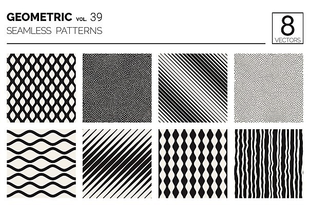 EPS 해외이미지 디자인 백그라운드 패턴 일러스트 추상 사람없음 그래픽 세트 검은색 줄무늬 흰색 원형 심플 지오메트릭 멤피스디자인 해외202004 해외일러스트 도형 컬러 무늬 파일형식 벡터 이미지허브