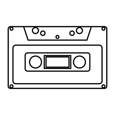 EPS 해외이미지 일러스트 카세트테이프 만화 오브젝트 해외202004 해외일러스트 파일형식 벡터 이미지허브