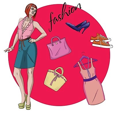 EPS 해외이미지 모양 모델 헤어스타일 응시 드레스 옷 여자 얼굴 분홍색 포즈 운동화 신발 셔츠 신체 가방 일러스트 장신구 서기 빨간색 파란색 청춘 세트 치마 유행 수집 블라우스 스타일 해외202004 해외일러스트 시선 잡화 컬러 컨셉 상의 모션 하의 사람 신체부위 파일형식 벡터 이미지허브