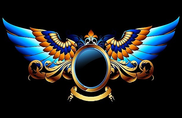 EPS 해외이미지 모양 배너 날개 일러스트 프레임 장식 라벨 화려 중세 황금 우아함 심볼 사인 복고 초대 방패 증명서 해외202004 해외일러스트 컨셉 역사 파일형식 벡터 이미지허브