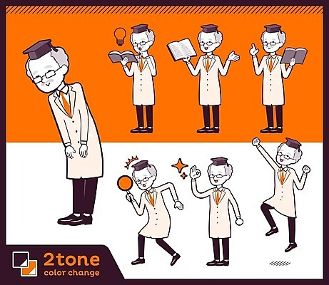 EPS 해외이미지 전신 노년 남자 행복 일러스트 아이디어 들기 여러명 책 세트 점프 교수 주황색 놀람 인사 OK 긍정 학자 노인남자만 해외202004 해외일러스트 직업 감정 컬러 다수 컨셉 모션 표정 사람 손짓 성인 교사 예절 남자만 노인만 파일형식 벡터 이미지허브