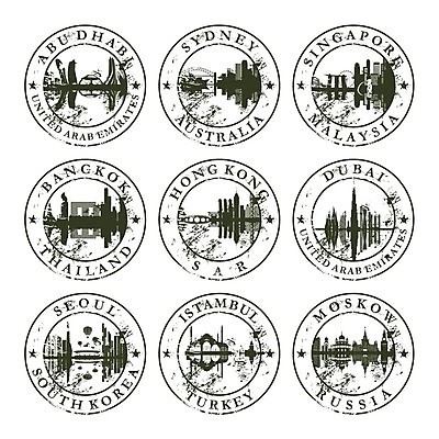 EPS 해외이미지 아시아 여행 일러스트 휴가 출입구 잉크 서울 한국 이집트 여행객 일본 중국 선택 호주 물개 스케치 수집 입장 그림 문서 방콕 여권 신분 방문 시드니 고무 우표 말레이시아 싱가폴 두바이 비자 이국적 이민 해외202004 해외일러스트 나라 이동 컨셉 포유류 아프리카 태국 미술 사람 바다동물 오세아니아 아랍에미리트 파일형식 벡터 이미지허브