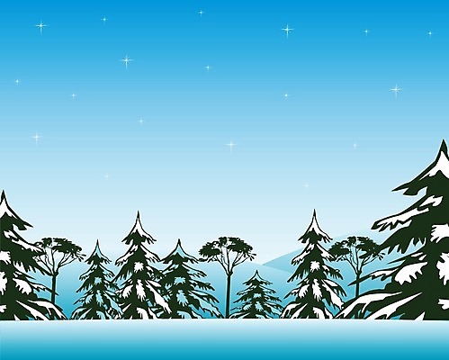 EPS 해외이미지 나무 실루엣 여행 백그라운드 겨울 일러스트 자연 벽지 하늘 미술 풍경 야외 목재 파란색 소나무 전나무 내추럴 스타일 해외202004 해외일러스트 식물 계절 컬러 재료 문화예술 촬영기법 생태계 파일형식 벡터 이미지허브