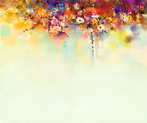 JPG 해외이미지 꽃 일러스트 추상 수채화 미술 사람없음 컬러풀 그림 손그림 카피스페이스 해외202004 해외일러스트 식물 컬러 무늬 문화예술 공백 파일형식 이미지허브