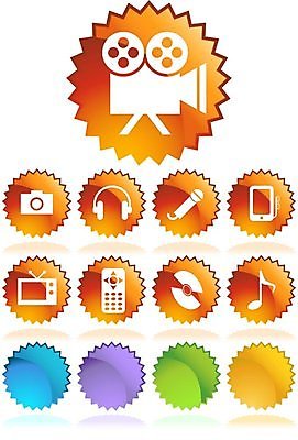 EPS 해외이미지 클립아트 전통 디자인 산업 음악 오렌지 일러스트 미술 그래픽 초록색 파란색 노란색 카메라 보라색 쪽지 헤드폰 텔레비전 골동품 원형 MP3 필름 영화 마이크 오디오 멀리 영사기 멀티미디어 얼레 고립 멀티 뮤지컬 엘리먼트 제어 플레이어 해외202004 해외일러스트 도형 컬러 음향기기 과일 문화예술 전자제품 파일형식 벡터 이미지허브