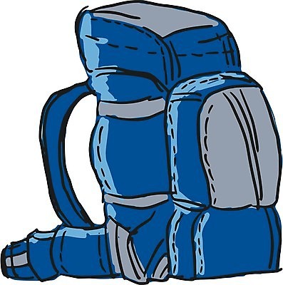 EPS 해외이미지 교육 스포츠 가방 일러스트 배낭 자연 휴가 산 야외 책 여행객 산책 트래킹 하이킹 만화 스케치 손그림 해외202004 해외일러스트 잡화 레저 휴식 미술 사람 생태계 파일형식 벡터 이미지허브