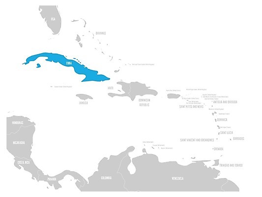 EPS 해외이미지 바다 섬 지도 일러스트 파란색 라벨 미국 회색 흰색 만 이름 중앙아메리카 라틴아메리카 땅 심플 영토 지역 쿠바 남쪽 공화국 지도책 지리 강조 해외202004 해외일러스트 나라 컬러 북아메리카 프레임 아메리카 책 방향 파일형식 벡터 이미지허브