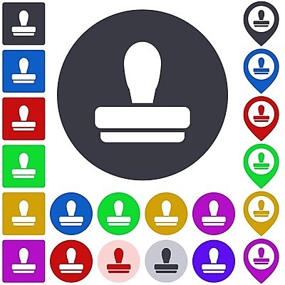 EPS 해외이미지 디자인 일러스트 비즈니스 추상 그래픽 세트 컬러풀 픽토그램 라벨 웹 원형 플랫 물개 심볼 계약 확인 사인 문서 정사각형 배지 우표 동의 보증 승인 충고 해외202004 해외일러스트 도형 컬러 무늬 인터넷 포유류 프레임 바다동물 빚 파일형식 벡터 이미지허브