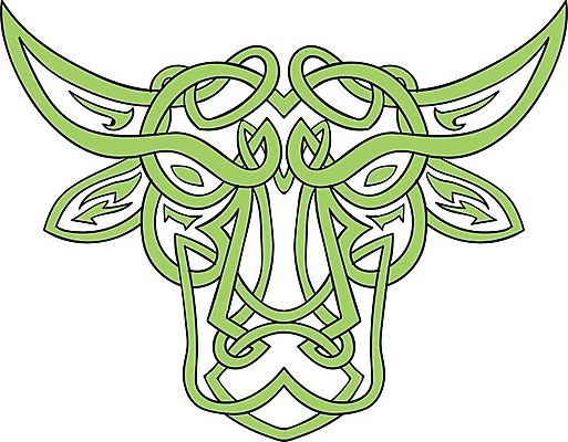 EPS 해외이미지 동물 야생동물 일러스트 그래픽 장식 머리 소 흰배경 황소 매듭 황소자리 짜임 고립 해외202004 해외일러스트 백그라운드 포유류 신체부위 별자리 흰색 파일형식 벡터 이미지허브