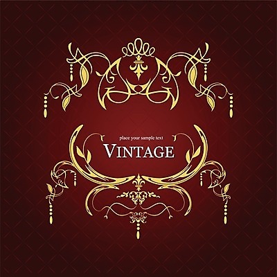 EPS 해외이미지 디자인 일러스트 프레임 사람없음 장식 빈티지 고급 우아함 바로크 빅토리아 해외202004 해외일러스트 컨셉 파일형식 벡터 이미지허브