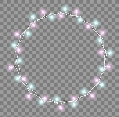 EPS 해외이미지 줄 크리스마스 일러스트 전등 사람없음 투명 폭발 공상 원형프레임 노려봄 해외202004 해외일러스트 기념일 조명 프레임 표정 원형 파일형식 벡터 이미지허브