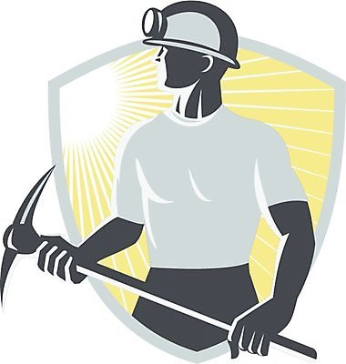 EPS 해외이미지 남자 실루엣 일러스트 그래픽 안전모 발굴 복고 방패 광부 목판화 해외202004 해외일러스트 직업 촬영기법 사람 헬멧 안전장비 파일형식 벡터 안전 장비 보호장비 이미지허브