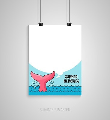 EPS 해외이미지 한마리 디자인 포스터 파도 바다 하늘색 말풍선 일러스트 매달리기 사람없음 돌고래 꼬리 꼬리지느러미 서류집게 해외202004 해외일러스트 1 포유류 모션 집게 파란색 수중동물 지느러미 파일형식 벡터 이미지허브