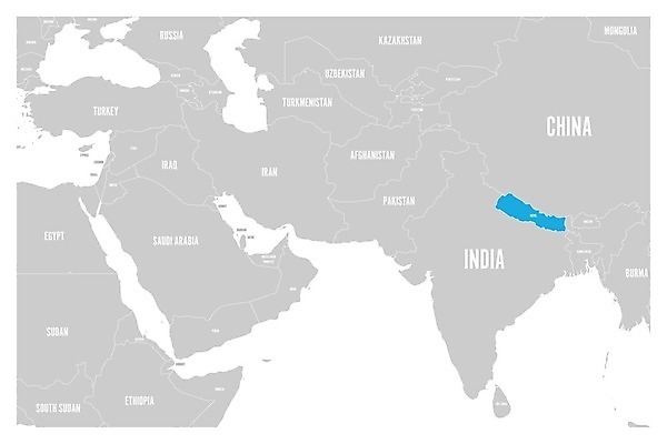 EPS 해외이미지 아시아 지도 일러스트 중동 동양인 파란색 라벨 회색 흰색 만 이름 중앙 인도인 지역 아라비아 네팔 홍해 동쪽 남쪽 서쪽 아랍어 지도책 지리 카트만두 히말라야 강조 해외202004 해외일러스트 외국인 나라 바다 컬러 프레임 인종 책 방향 파일형식 벡터 산맥 이미지허브