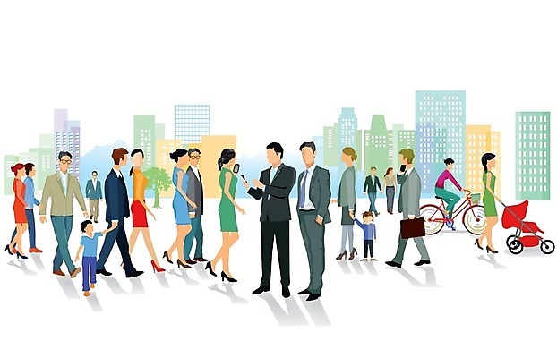EPS 해외이미지 일러스트 거리 사람 달리기 걷기 도시 주민 회원 해외202004 해외일러스트 모션 파일형식 벡터 이미지허브