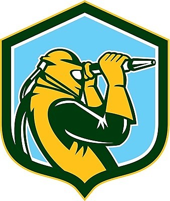 EPS 해외이미지 산업 일러스트 노동자 그래픽 잡기 헬멧 복고 호스 방패 판매원 고립 해외202004 해외일러스트 직업 모션 보호장비 파일형식 벡터 이미지허브