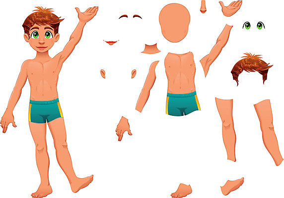 EPS 해외이미지 모양 캐릭터 남자 아들 무기 어린이 포즈 신체 일러스트 해부 발 놀이 관리 사람 소년 머리 게임 표현 입 만화 눈썹 코 귀 코믹 목 고립 궤 해외202004 해외일러스트 일러캐릭터 얼굴 의학 가족 신체부위 파일형식 벡터 이미지허브