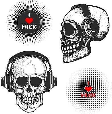 EPS 해외이미지 디자인 얼굴 음악 이어폰 일러스트 해부 유리 뼈 골격 미술 사람 그래픽 선글라스 머리 검은색 헤드폰 소리 듣기 장비 할로윈 수확 흰색 죽음 위험 시원함 무서움 스케치 문신 심볼 사인 그림 오디오 스테레오 턱 나쁜 고립 옛날 해골모형 호러 스타일 해외202004 해외일러스트 감정 안경 컬러 음향기기 컨셉 농업 의학 모션 재질 문화예술 신체부위 전자제품 모형 공포 파일형식 벡터 이미지허브