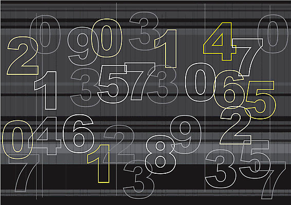 EPS 해외이미지 디자인 컨셉 일러스트 통계 수치 그래픽 금융 숫자 검은색 회색 수학 계산 심볼 사인 윤곽 겹침 카운트 해외202004 해외일러스트 문자 컬러 교과목 그래프 경제 파일형식 벡터 이미지허브