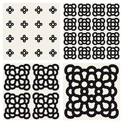 EPS 해외이미지 디자인 선 백그라운드 꽃무늬 패턴 일러스트 벽지 추상 흑백 그래픽 장식 세트 유행 검은색 흰색 직물 원형 매끈함 인쇄 수집 타일 질감 정사각형 모자이크 팩 대칭 만다라 포장소품 스타일 해외202004 해외일러스트 도형 꽃 컬러 무늬 포장 촬영기법 화장품 감각 오브젝트 포장재료 파일형식 벡터 이미지허브