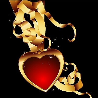 EPS 해외이미지 모양 디자인 별 리본 일러스트 휴가 기념 발렌타인데이 창조 선물 사랑 장식 빨간색 하트 인사 황금 활 복고 스타일 해외202004 해외일러스트 자연요소 감정 컬러 데이이벤트 예절 파일형식 벡터 이미지허브