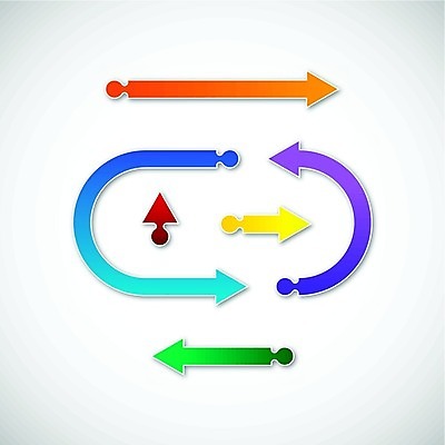 EPS 해외이미지 곡선 일러스트 비즈니스 통신 화살 3D 연결 수집 방향 심볼 바둑 직진 해외202004 해외일러스트 선 놀이 디지털합성 파일형식 벡터 이미지허브