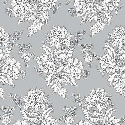 EPS 해외이미지 디자인 꽃 백그라운드 잎 꽃무늬 패턴 일러스트 벽지 추상 그래픽 장식 회색 수확 벚꽃 흰색 직물 화려 클래식 실크 타일 그림 복고 윤곽 빅토리아 옛날 스타일 해외202004 해외일러스트 식물 컬러 컨셉 무늬 농업 파일형식 벡터 이미지허브