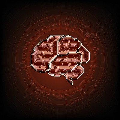 EPS 해외이미지 디자인 일러스트 추상 사람없음 그래픽 디지털 주황색 회로판 두뇌 해외202004 해외일러스트 컬러 무늬 뇌 파일형식 벡터 이미지허브