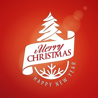 EPS 해외이미지 디자인 백그라운드 크리스마스 일러스트 타이포그라피 사람없음 크리스마스트리 축하 레터링 해외202004 해외일러스트 문자 기념일 컨셉 파일형식 벡터 이미지허브