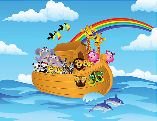 EPS 해외이미지 동물 기독교 야생동물 무지개 일러스트 포유류 조류 코끼리 사람없음 파란색 뱀 사자 판다 돌고래 얼룩말 하마 침팬지 노아의방주 해외202004 해외일러스트 자연요소 종교 컬러 곰 파충류 수중동물 말_동물 파일형식 벡터 이미지허브