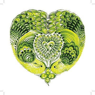 EPS 해외이미지 디자인 꽃 행복 백그라운드 잎 일러스트 조류 수채화 사랑 미술 사람없음 초록색 하트 손그림 해외202004 해외일러스트 모양 식물 동물 감정 컬러 문화예술 파일형식 벡터 이미지허브