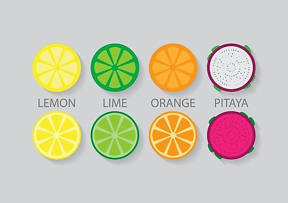 EPS 해외이미지 디자인 음식 백그라운드 오렌지 과일 일러스트 텍스트 그림자 초록색 노란색 라벨 보라색 회색 흰색 신선 발표 달콤 맛 미끄럼틀 혼합 배열 먹기 레몬 제비꽃 라임 섞기 해외202004 해외일러스트 꽃 컬러 컨셉 모션 프레임 놀이기구 파일형식 벡터 이미지허브