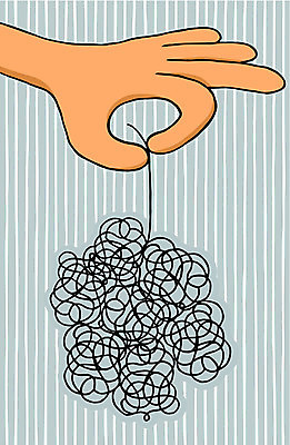 EPS 해외이미지 손 줄 포즈 일러스트 손가락 잡기 만화 문제 해결 복잡 재앙 혼란 해외202004 해외일러스트 컨셉 모션 신체부위 파일형식 벡터 이미지허브