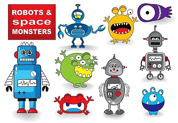 EPS 해외이미지 클립아트 캐릭터 디자인 과학 일러스트 미래 생물 그래픽 세트 컬러풀 장난감 우주 기계 외계인 위험 악마 만화 수집 심볼 로봇 안드로이드 고립 마스코트 몬스터 비명 엘리먼트 특별함 해외202004 해외일러스트 일러캐릭터 컬러 컨셉 미확인물체 파일형식 벡터 이미지허브