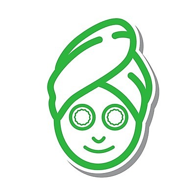 EPS 해외이미지 얼굴 선 일러스트 치료 스파 만화 피부 심플 얇은 해외202004 해외일러스트 의학 신체부위 파일형식 벡터 이미지허브