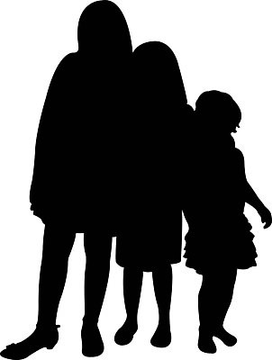 EPS 해외이미지 여자 딸 실루엣 어린이 일러스트 가족 서기 사람 검은색 형제 언니 해외202004 해외일러스트 남자 컬러 관계 모션 촬영기법 자매 파일형식 벡터 이미지허브